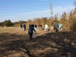 元荒川河川敷の清掃作業