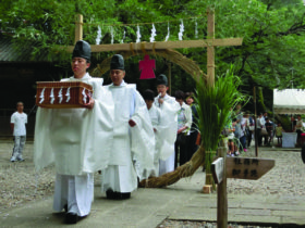 岩槻区の久伊豆神社と大戸の第六天神社　夏越大祓