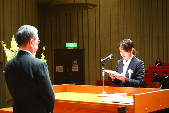 市民会館いわつき 東武医学技術専門学校「第49回入学式」