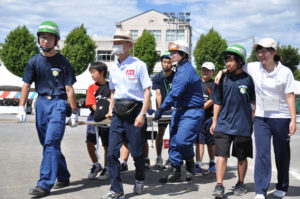 岩槻文化公園の防災訓練　共助による初動対応訓練